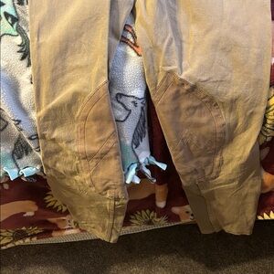 Ariat Women’s Heritage V3 Riding Pants Breeches Tan Show Equestrian Side Zip 26L